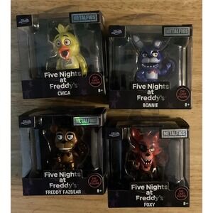 Jada Metalfigs Five Nights At Freddy's, Die Cast Figures, Complete Set Of 4, NIB